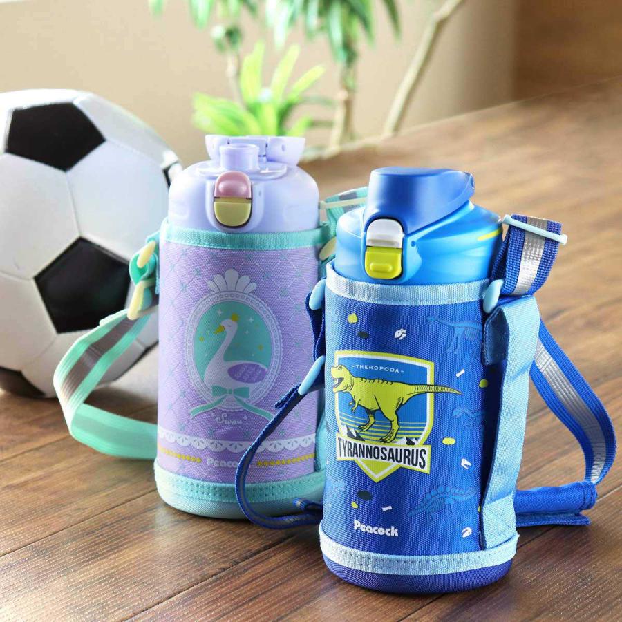 水筒 キッズ 800ml 手を入れて洗える ステンレス ワンタッチ 直飲み ポーチ付き 保冷 食洗機対応 ワンプッシュ 魔法瓶 スポーツドリンク対応 女子 男子 インテリアパレットヤフー店 通販 Yahoo ショッピング