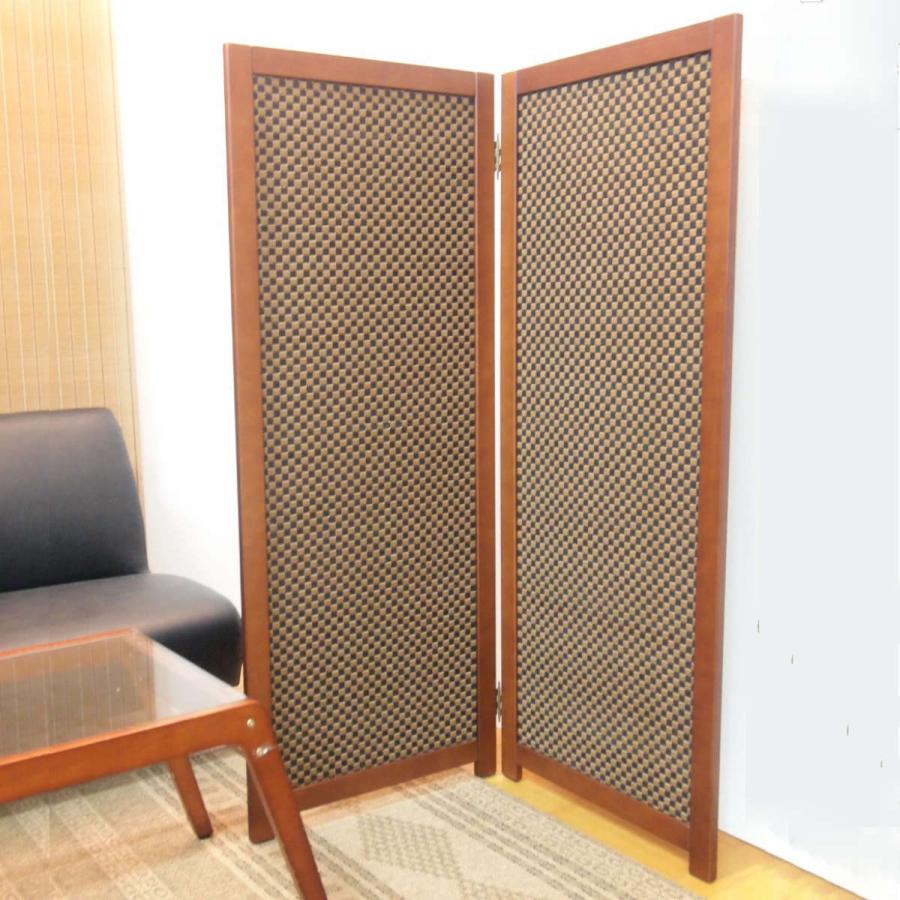 衝立 竹すだれ衝立 2連 市松柄 高さ170cm 目隠し 間仕切り 和風 屏風 自立 折りたたみ パーテーション ついたて おしゃれ 部屋 仕切り インテリアパレットヤフー店 通販 Yahoo ショッピング