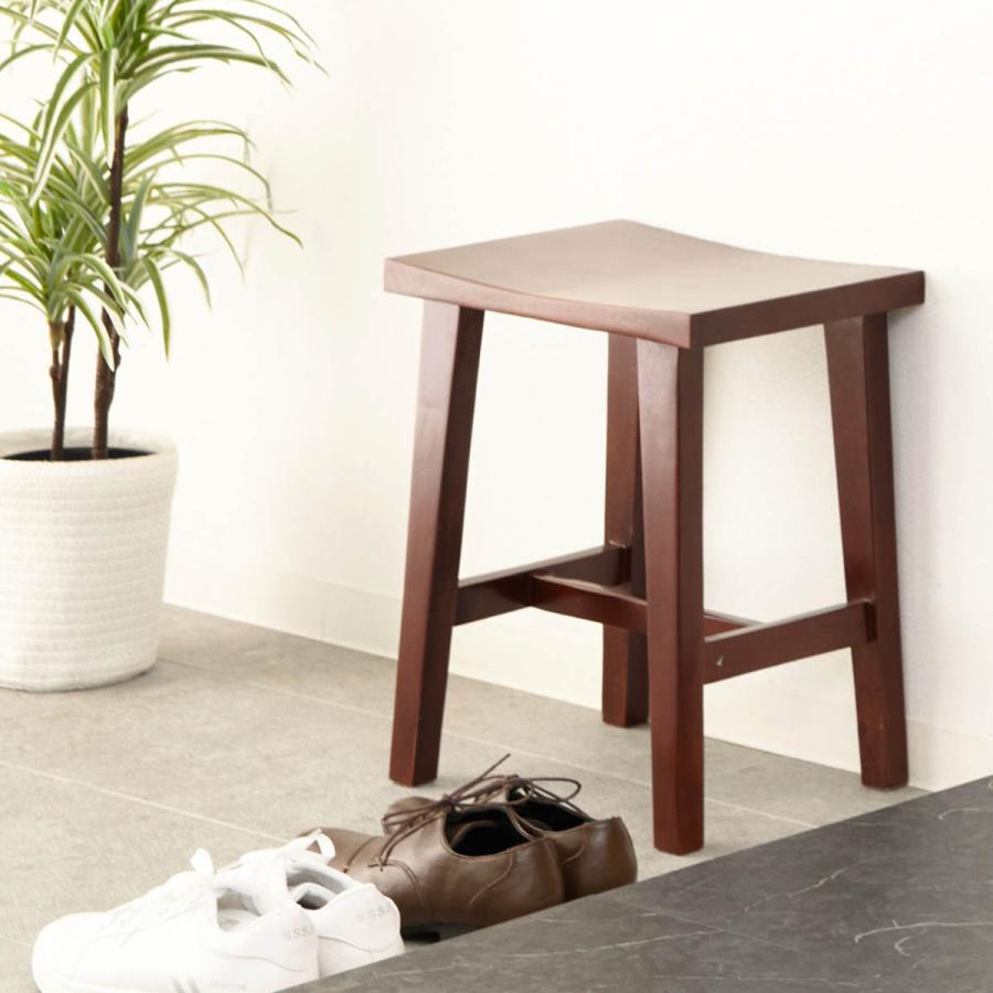 クロシオ スツール 幅37cm 天然木 （ 腰掛け チェア 椅子 イス 木製