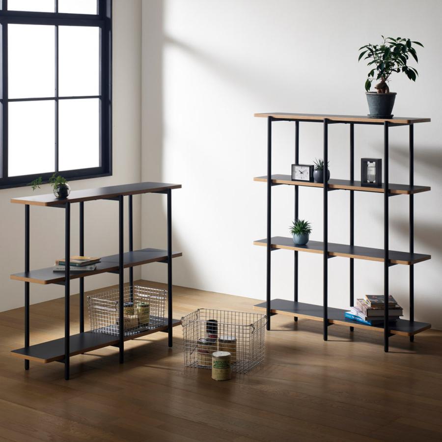 弘益 オープンラック 幅100cm 3段 メラミン天板 Studio （ オープン