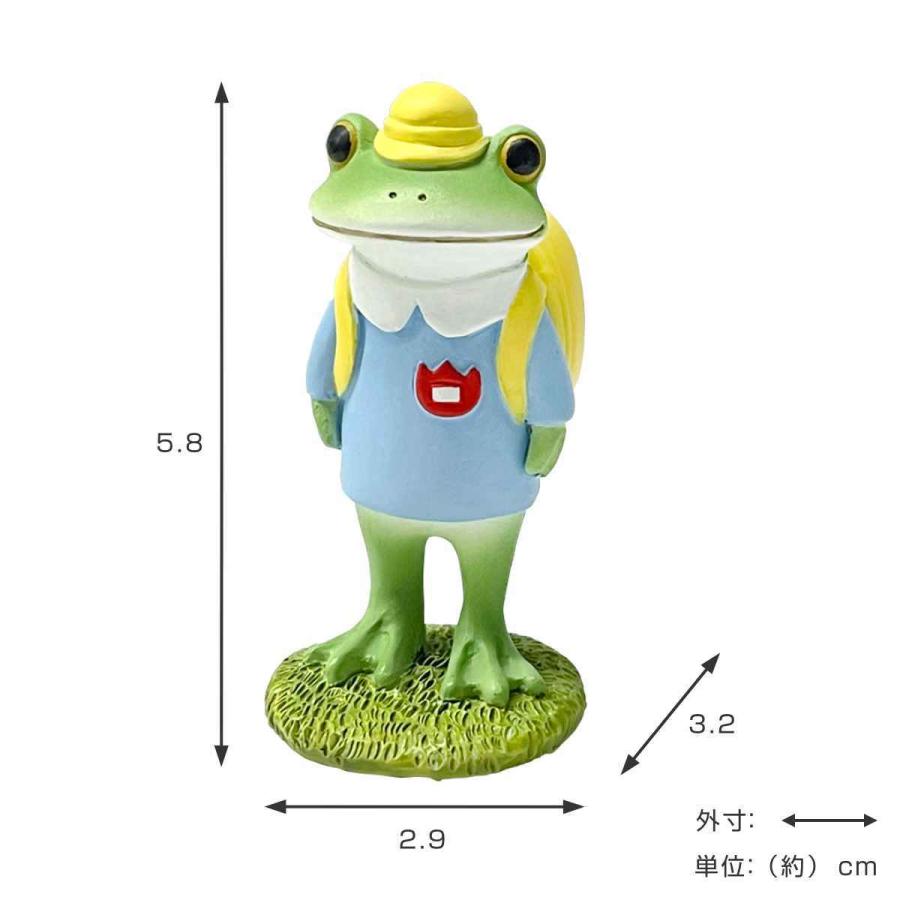 置き物 幼稚園生のカエル Copeau コポー （ カエル コポタロウ 置物 玄関 かえる 蛙 グッズ マスコット ミニチュア 雑貨 オーナメント インテリア ）｜interior-palette｜03