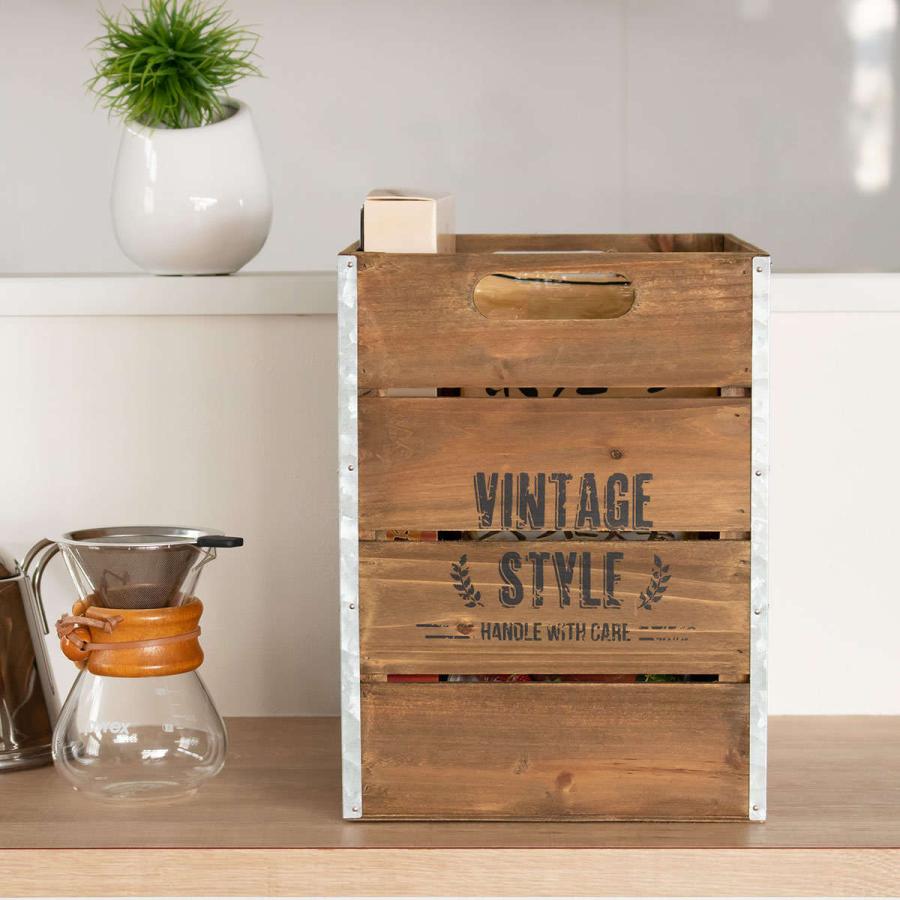 収納ボックス ホルツ パーティカルボックス （ 幅23.5×奥行33×高さ31.5