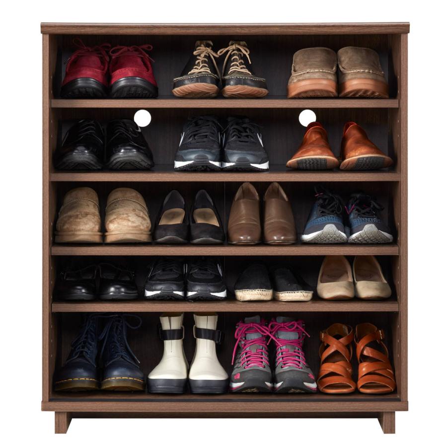 朝日木材加工 シューズボックス 引き戸 シンプルモダン Cosalo 幅79cm