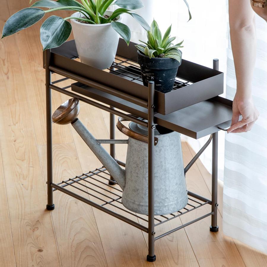 英国プランターラック1対 うごくプランターラック Jフック HookA SET Black SET-D-MR1-BK｜平安