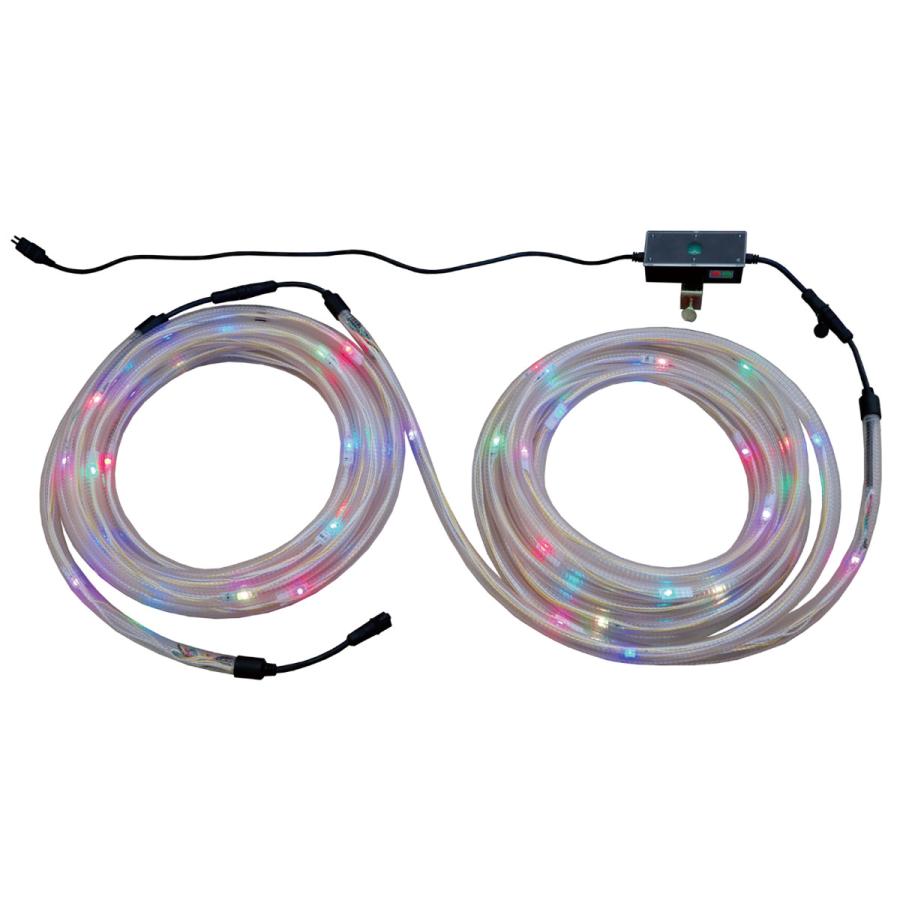 カラフルチューブ　LED色切替可　2本1組　直径2.2cm×10m　法人限定　LED　ライト　（　LEDライト　カラフル　イルミネーション　作業ライト　）