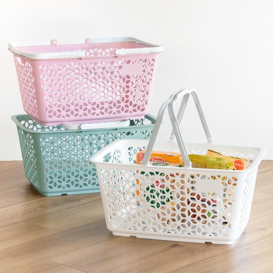 大型バスケット かご 白 美品 未使用品 状態 良◎ 大型バスケット かご