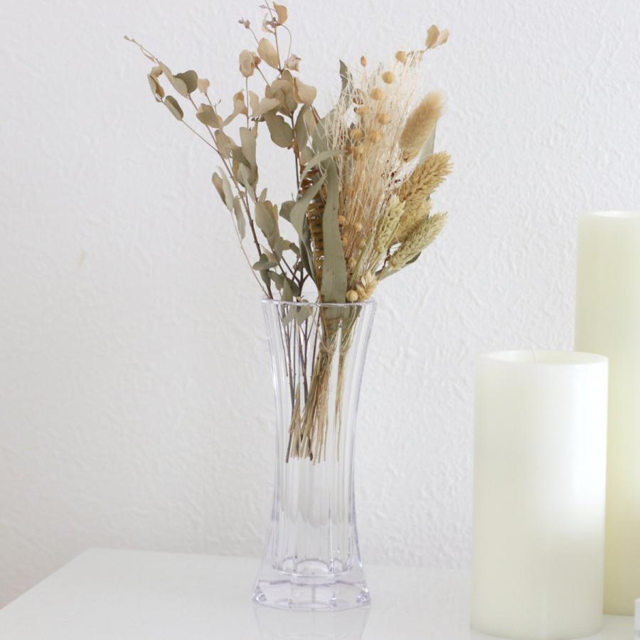 花瓶 割れないガラス PVスリムオクタゴン （ 花びん 花器