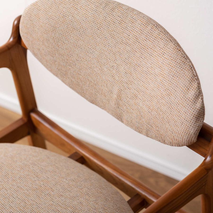 東谷 フロアチェア 座面高42cm 木製 ファブリック （ リビングチェア