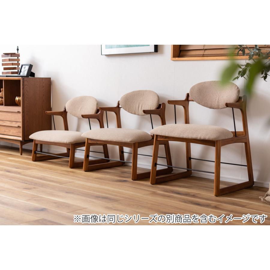 東谷 フロアチェア 座面高42cm 木製 ファブリック （ リビングチェア