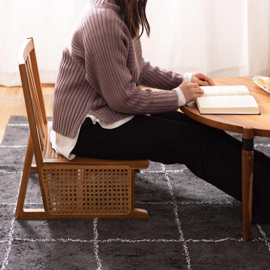 ラタン製曲線デザイン椅子　レトロチェア ラタン製曲線デザイン椅子 レトロチェア