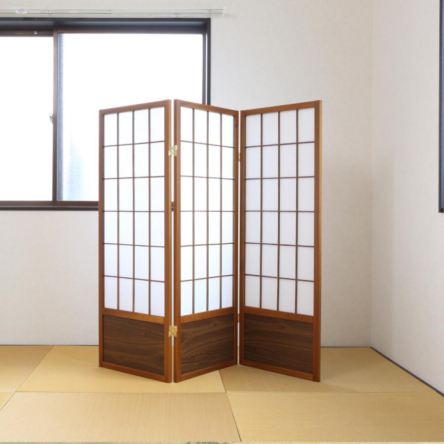 衝立 和風衝立 あずきM 3連 高さ120cm （ 間仕切り 目隠し