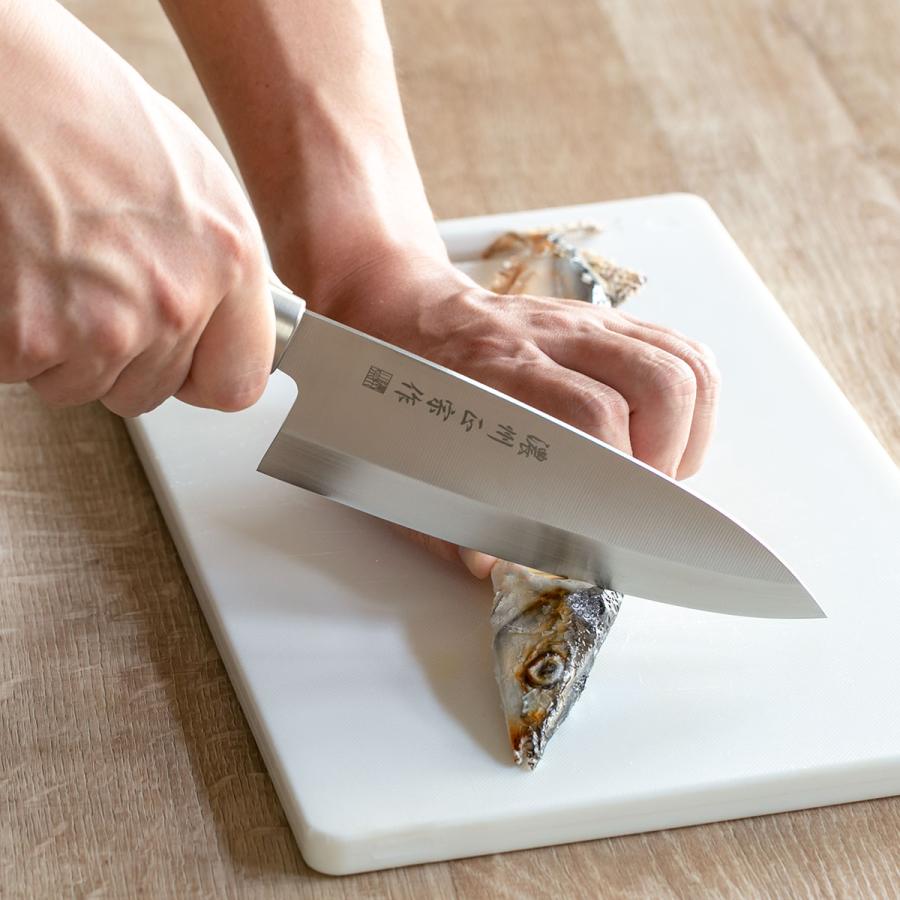 出刃包丁 15.5cm ステンレス和包丁 クロム 濃州正宗作 日本製 （ 包丁