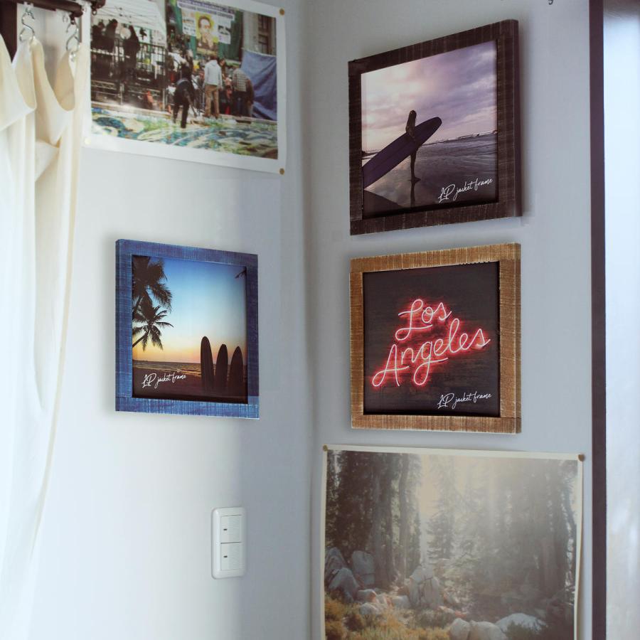 レコードフレーム ポプラウッド LPジャケットフレーム （ フレーム