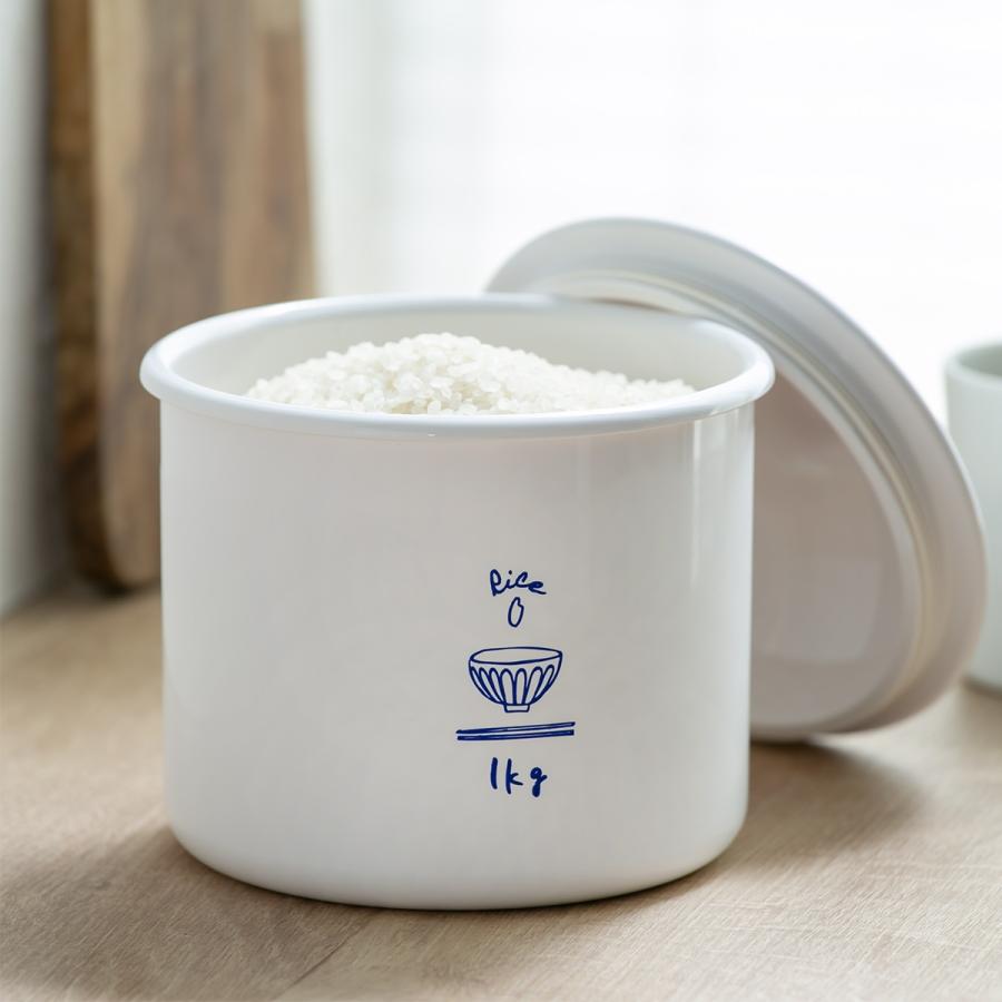 米びつ 1kg RICE CAN （ 日本製 密閉 冷蔵庫 保存容器 キャニスター 1.1L 米櫃 ライスボックス こめびつ 米ストッカー お米ストッカー 米 お米 保存 容器 ）｜interior-palette｜14