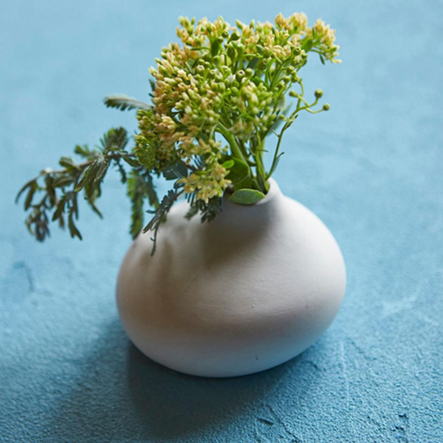 花瓶 AYAフラワーベース フラット 陶器 （ 花びん 花器 ベース 無地 一輪挿し 丸型 ）｜interior-palette｜21