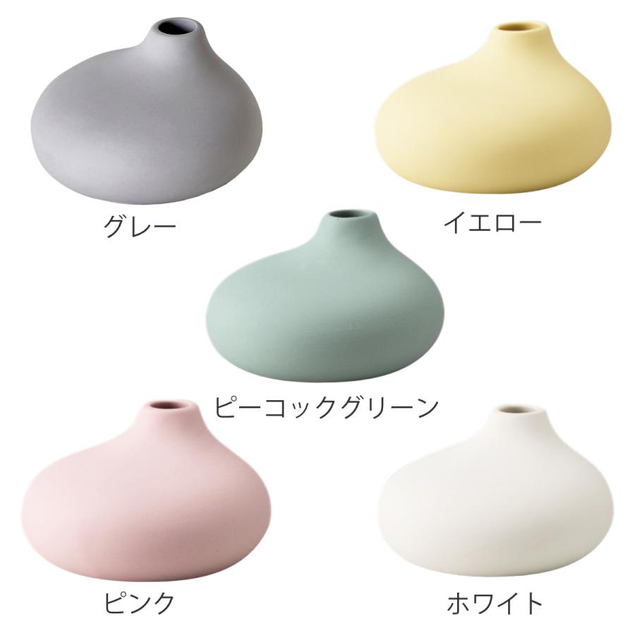 花瓶 AYAフラワーベース フラット 陶器 （ 花びん 花器 ベース 無地 一輪挿し 丸型 ）｜interior-palette｜15