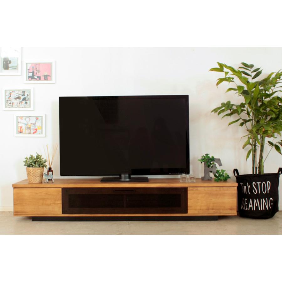 東馬（Tohma） テレビ台 ローボード シンプルモダン ダークガラス扉 幅