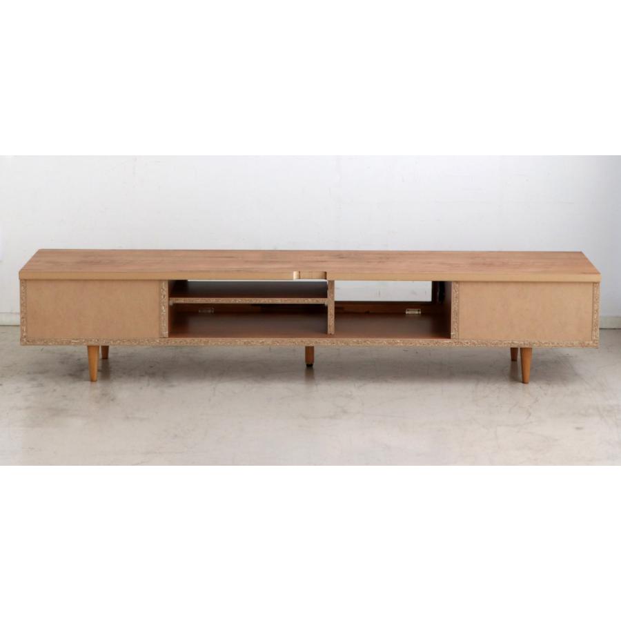 東馬（Tohma） テレビ台 ローボード ブロックデザイン アカシア前板