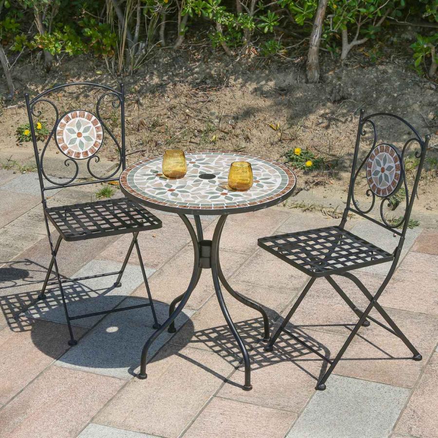 ホワイトラタン♦️強化ガラス 2段テーブル♦️フレンチ シャビー