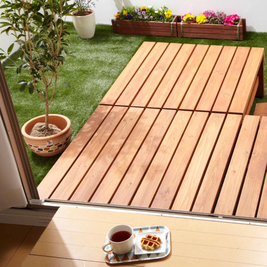 ウッドデッキ 天然木ウッドデッキ 6点セット 0.5坪 ( ガーデン ウッドデッキ 天然木ウッドデッキ 6点セット 0.5坪 ( ガーデン