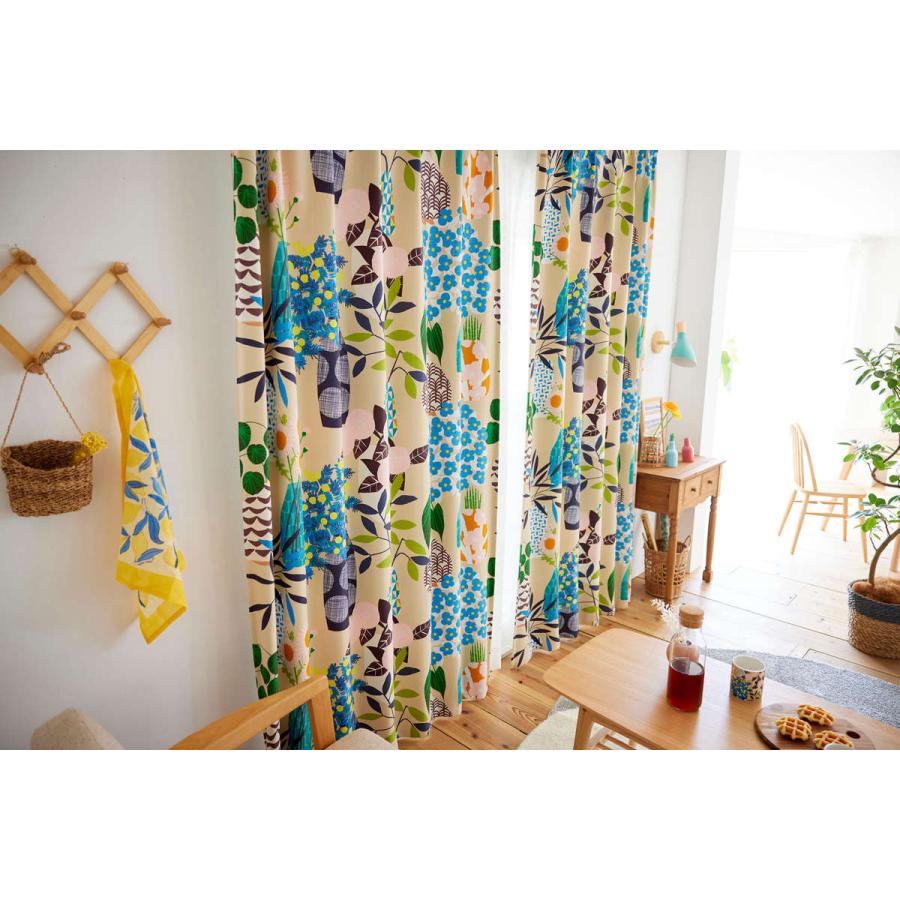 スミノエ カーテン フラワーポット 遮光2級 100×135cm 1枚入り