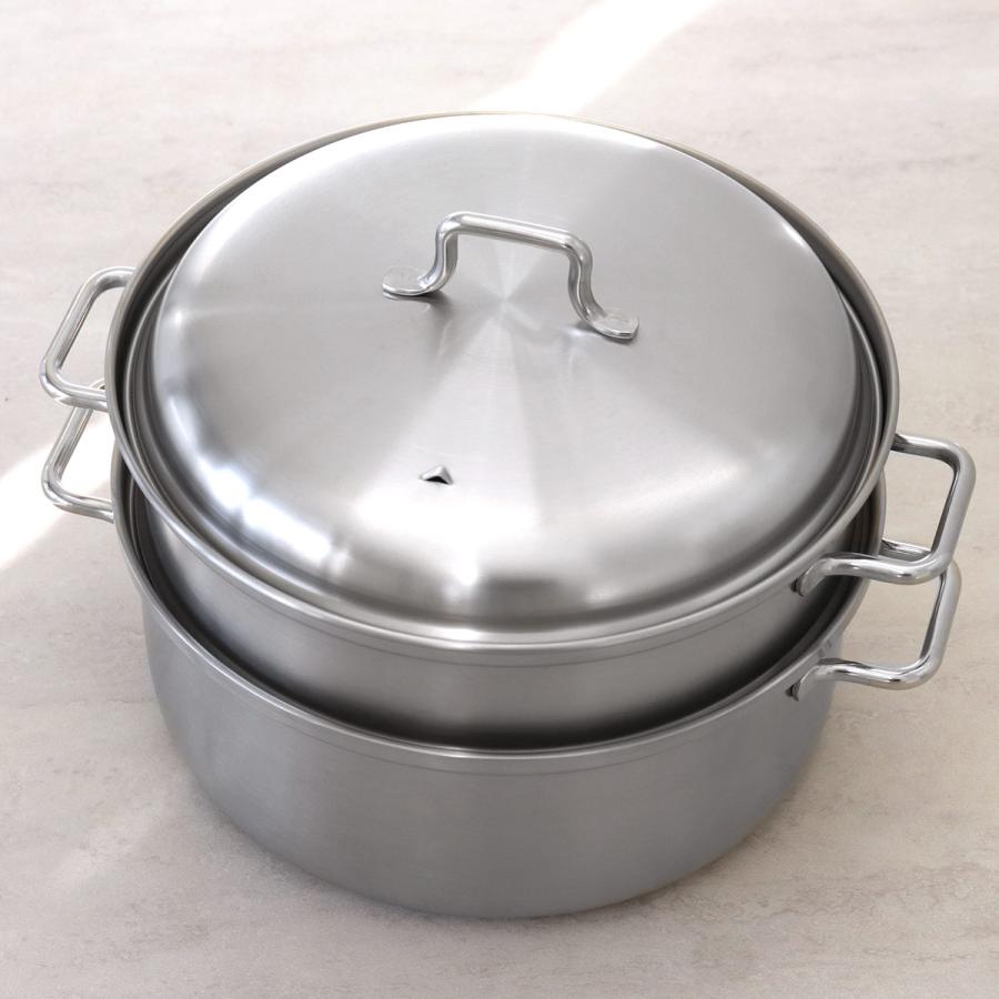 工房アイザワ ブラックピーマン 200V スチーマー 20cm （ 蒸し器 鍋