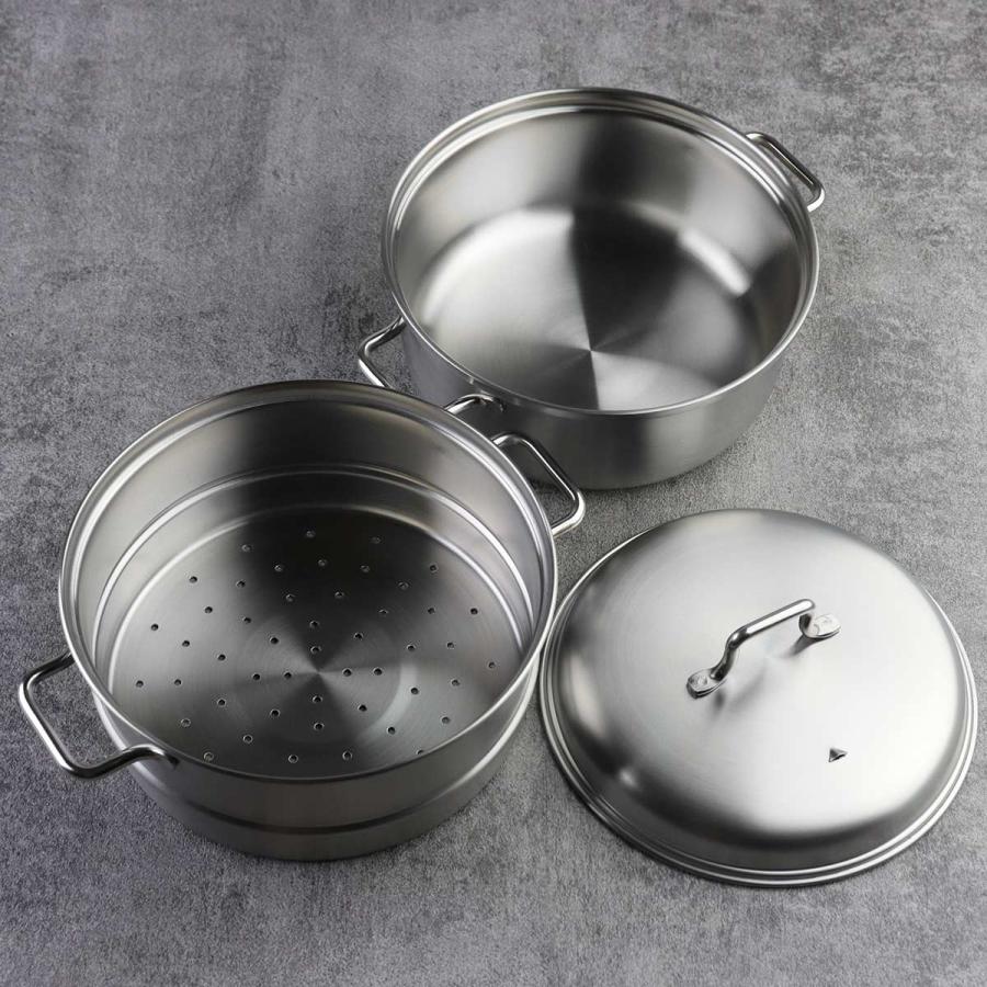 工房アイザワ ブラックピーマン 200V スチーマー 20cm （ 蒸し器 鍋