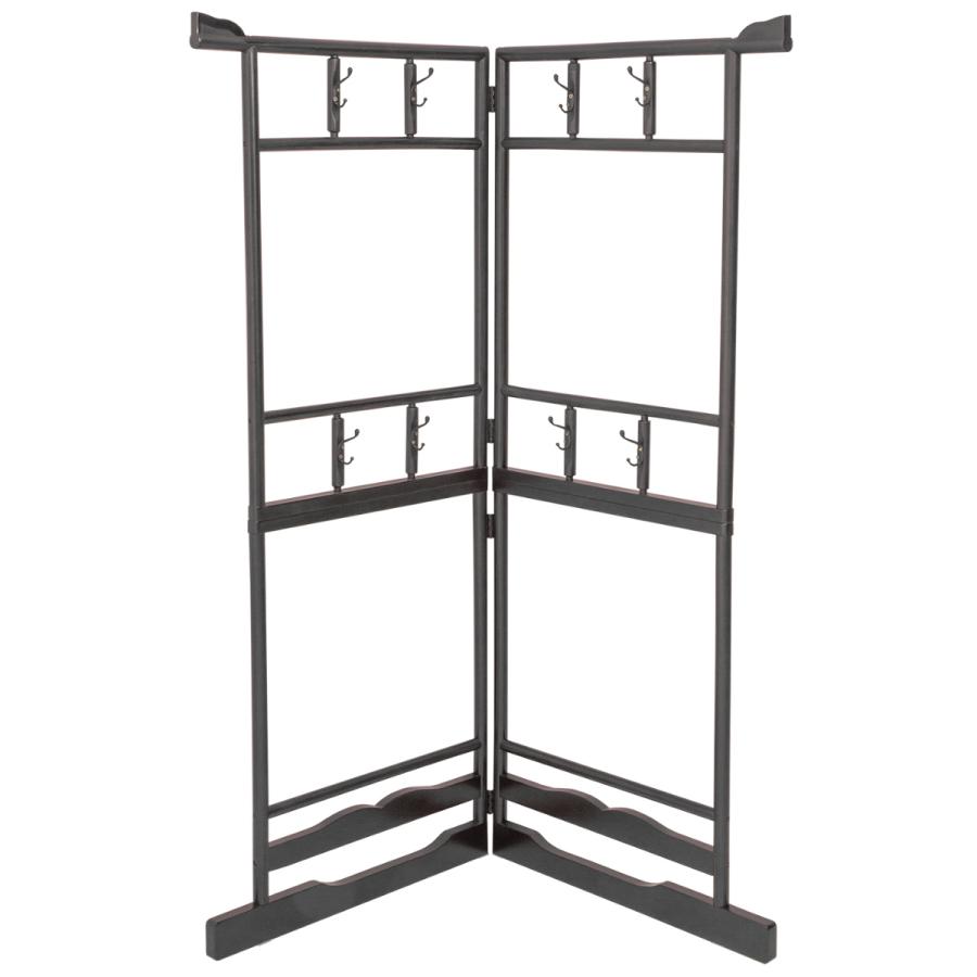 サン・ハーベスト 衣桁 2段 木製 和装ハンガーラック 高さ172.5cm