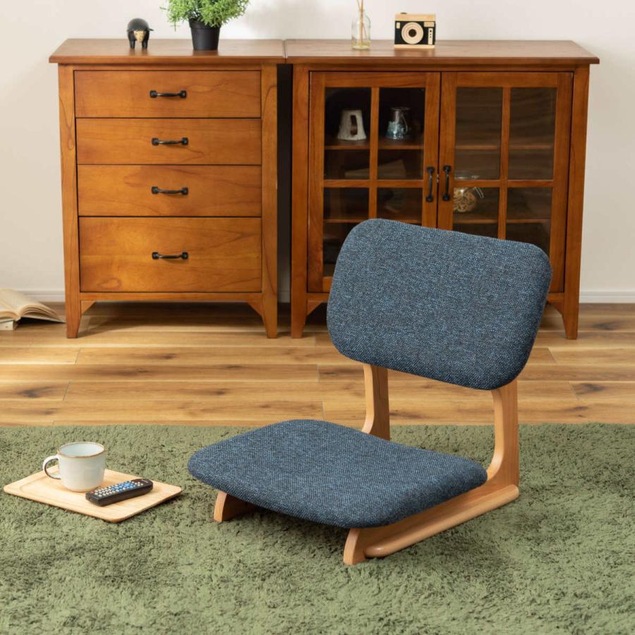 東谷 座椅子 幅50cm コンパクト 天然木 （ 木製フレーム フロアチェア