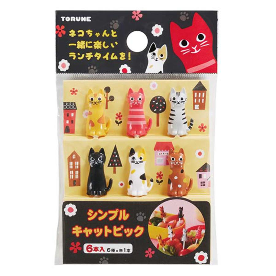 ピック シンプルキャットピック 6本入 （ おかずピック お弁当ピック ピンチョス 飾り 彩り かわいい ）｜interior-palette｜03