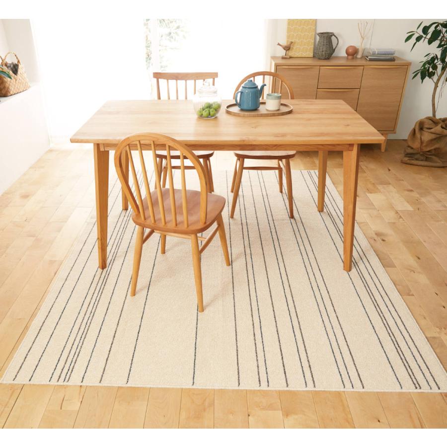 ラグ ワイヤーライン 170×220cm 洗える 床暖房対応 （ ラグマット カーペット 絨毯 マット フロアマット ダイニングラグ 長方形 2.5畳 ）｜interior-palette｜11