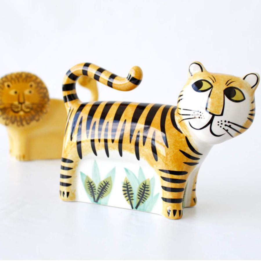 貯金箱 Hannah Turner Money box Tiger トラ （ ハンナターナー マネーボックス コイン マネーバンク 500円玉 貯まる コイン入れ 500円玉貯金 置物 陶器 ）｜interior-palette｜10