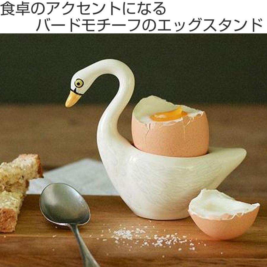 エッグカップ Hannah Turner Egg cups Swan White 白鳥 （ ハンナターナー エッグスタンド 陶器 卵立て 食器 朝食 ゆで卵 小物入れ 小物収納 鳥 スワン ）｜interior-palette｜02