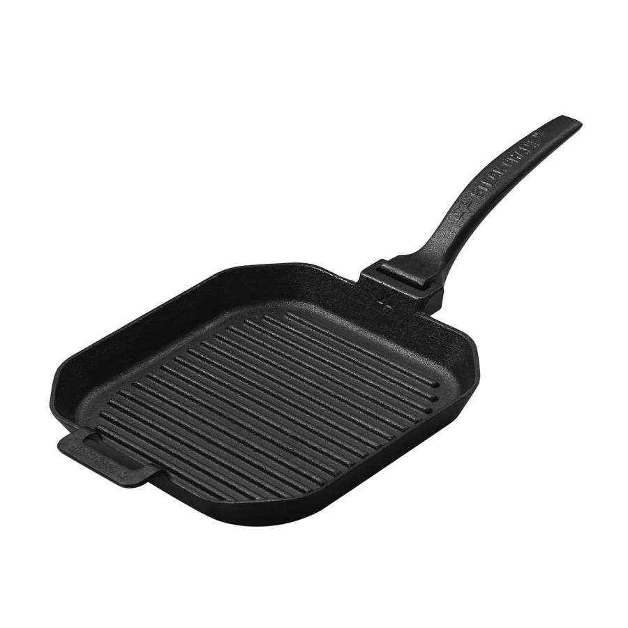 グリルパン STEAK CHAMP CAST IRON GRILLING PAN 26cm 四角 取っ手 取り外し （ フライパン グリル 鉄