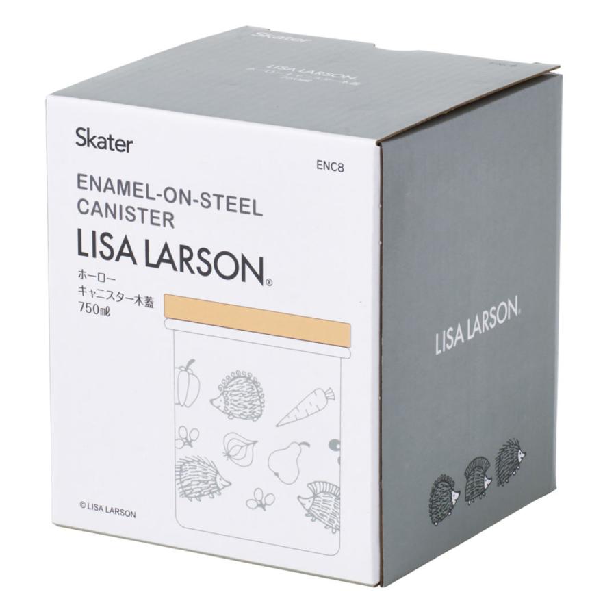 スケーター 保存容器 ホーローキャニスター木蓋 750ml （ リサラーソン