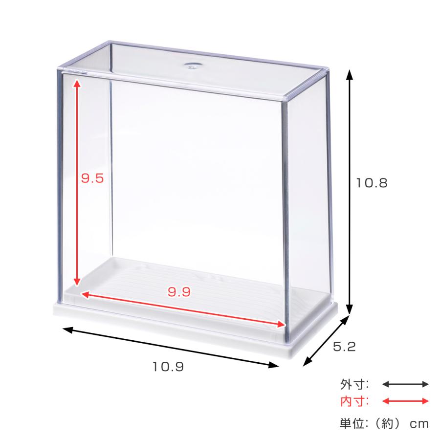 イノマタ化学 コースターディスプレイケース 10個セット 幅10.9×奥行