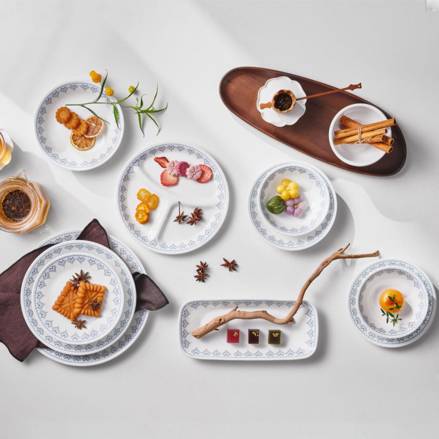 コレール プロヴァンスガーデン ランチプレート&平皿 各5枚×2種 10枚