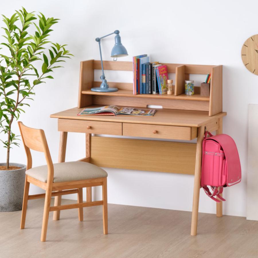 一生紀（ISSEIKI） 学習机 幅105cm シンプル 木製 RESCO （ 学習デスク