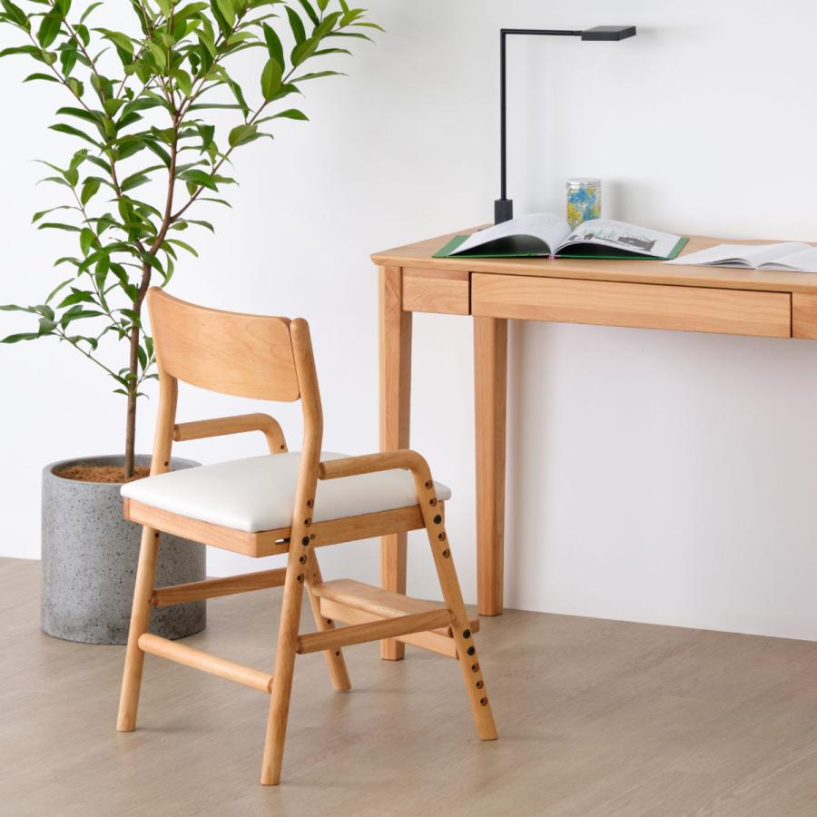 一生紀（ISSEIKI） 学習椅子 高さ74cm 天然木 PVC座面 BINO （ デスク