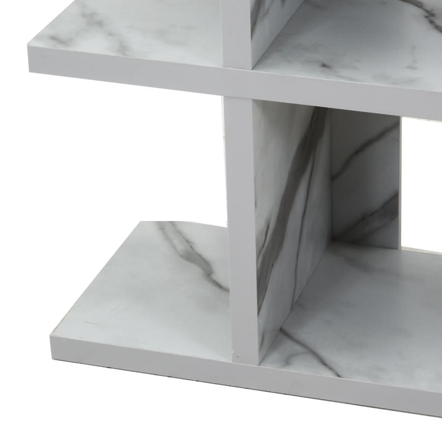 不二貿易（Fuji Boeki） オープンシェルフ 5段 大理石調 幅90cm