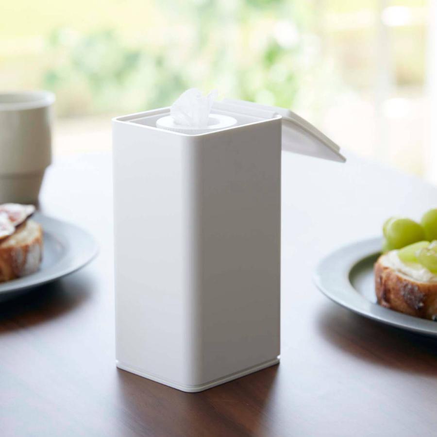 tower 特典付き 山崎実業 ロール型ウェットティッシュケース タワー