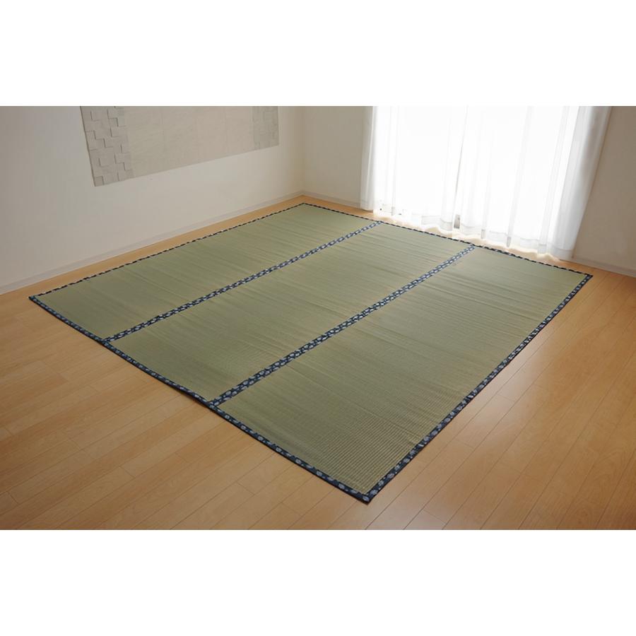 い草 カーペット 国産 上敷き 双目織 ほほえみ 六一間4.5畳 約277×277cm （ マット い草マット い草カーペット い草上敷き 絨毯 畳カバー ）｜interior-palette｜10