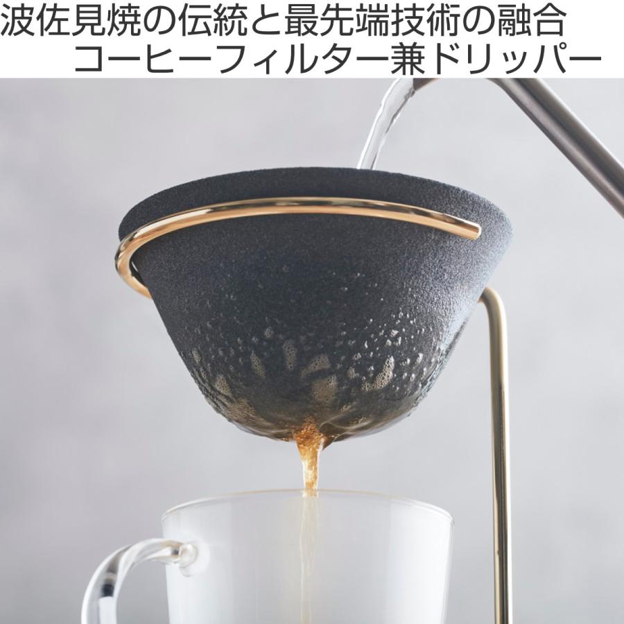 コーヒーフィルター セット S 1〜3杯用 Ceraful セラフル セラミック （ ドリッパー 波佐見焼 コーヒードリッパー 専用スタンド ）｜interior-palette｜02
