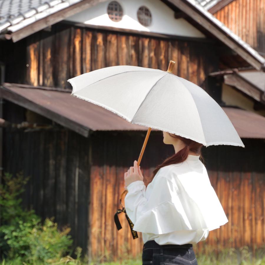 日傘 SURMER 長傘 麻無地 日本製 （ sur mer シュールメール 晴雨兼用 傘 かさ レディース 麻 綿 おしゃれ ）｜interior-palette｜13