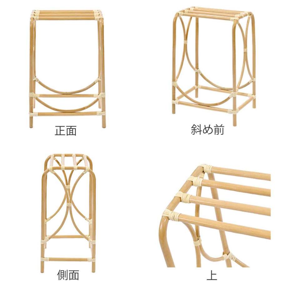 籐 タオルハンガー 高さ61cm ラッカー塗装 天然素材 （ ラタン ハンガー タオル干し タオル掛け スタンド ラタン製 完成品 ）｜interior-palette｜03