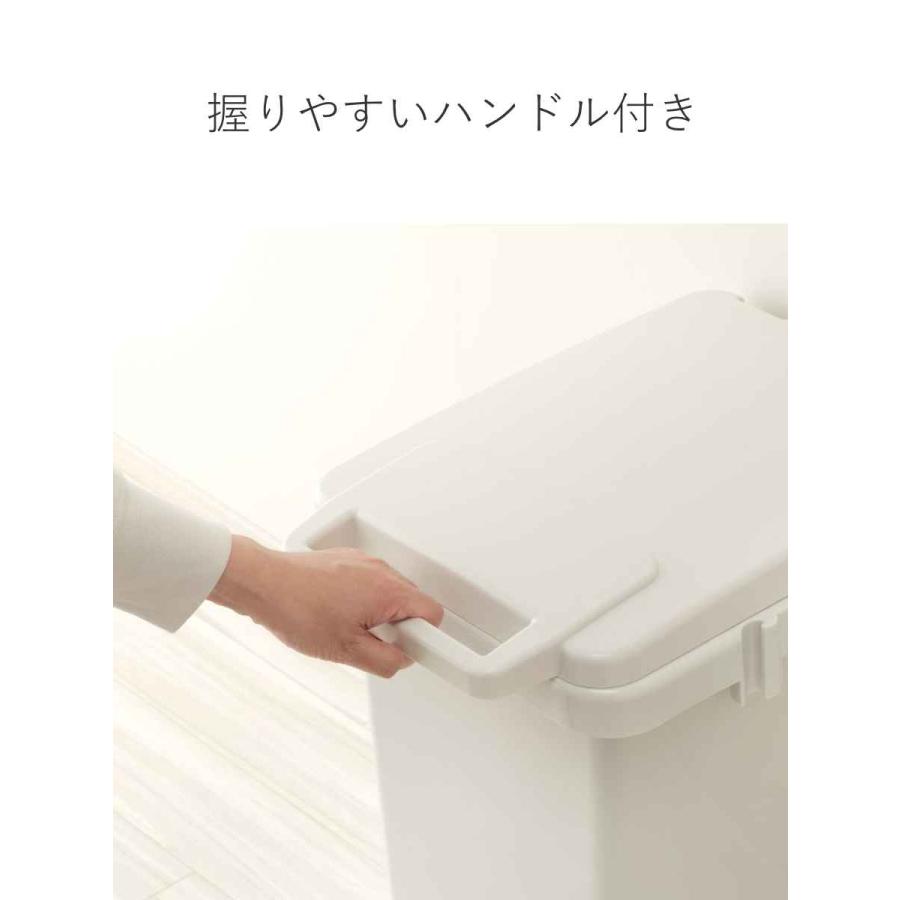 ゴミ箱 70L 連結 屋内外兼用 片手で開く連結ダストボックス HOME&HOME （ ごみ箱 70リットル 屋外 屋内 兼用 ふた付き 分別 シンプル 大容量 ）｜interior-palette｜09