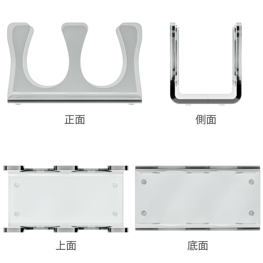 特典付き 2wayリモコンラック Sサイズ amenist アクリル製 日本製 （ リモコンスタンド リモコンホルダー クリア 縦置き 横置き 収納 リモコン アメニスト ）｜interior-palette｜03