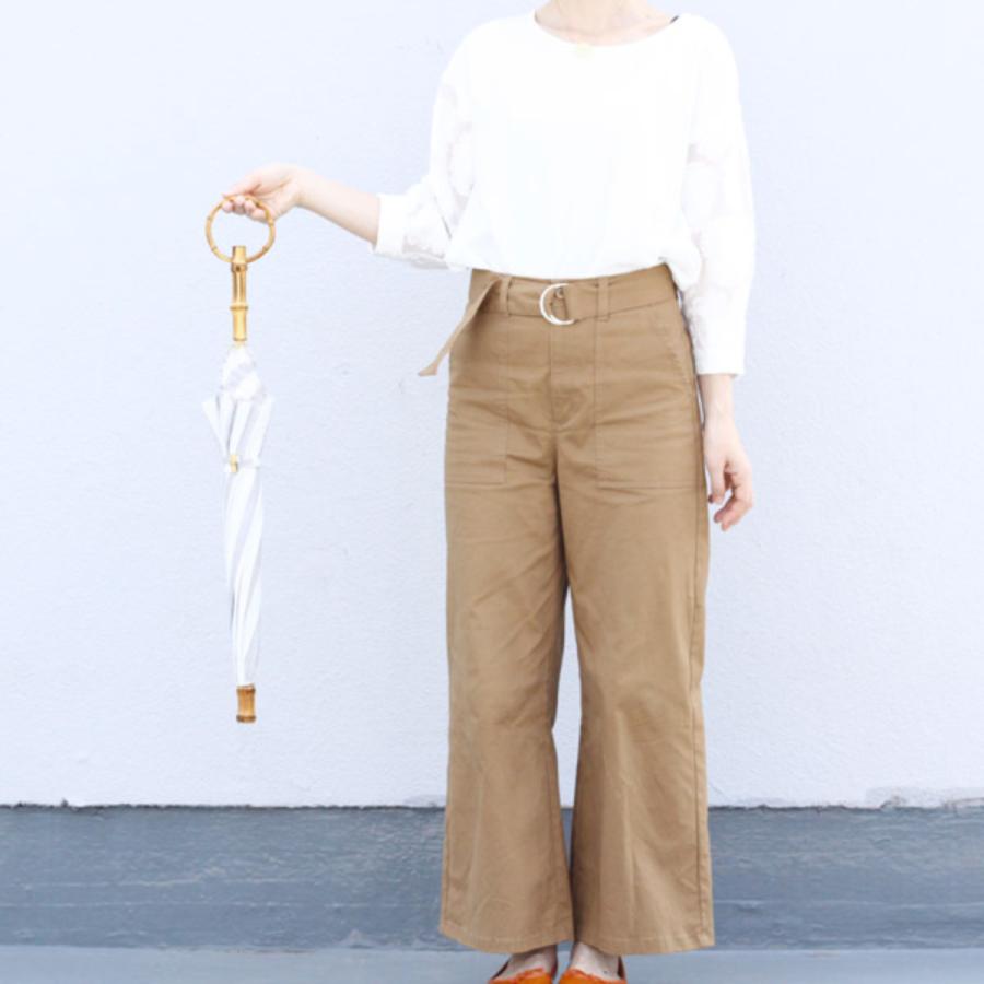 SUR MER（シュールメール） 日傘 長傘 リネンリゾート ストライプ 日本