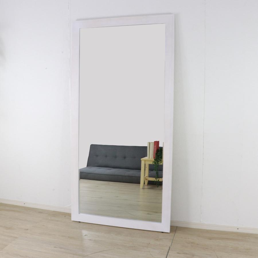 鏡 姿見 壁掛け 全身 木枠 90×180cm （ ミラー おしゃれ インテリア