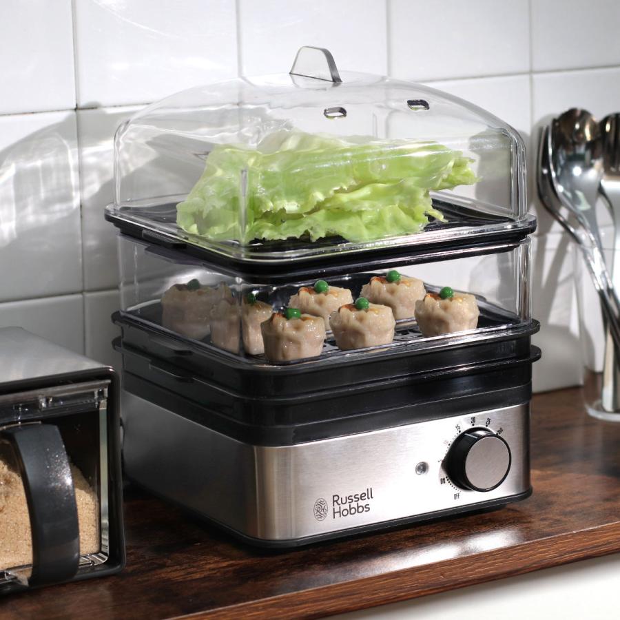 RUSSELL HOBBS 特典付き Russell Hobbs 電動蒸し器 2段 ミニスチーマー